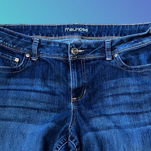 Plus Size Maurices Hi Rise Medium Wash Jeans Size 16 35x30 #16 - Picture 5 of 5